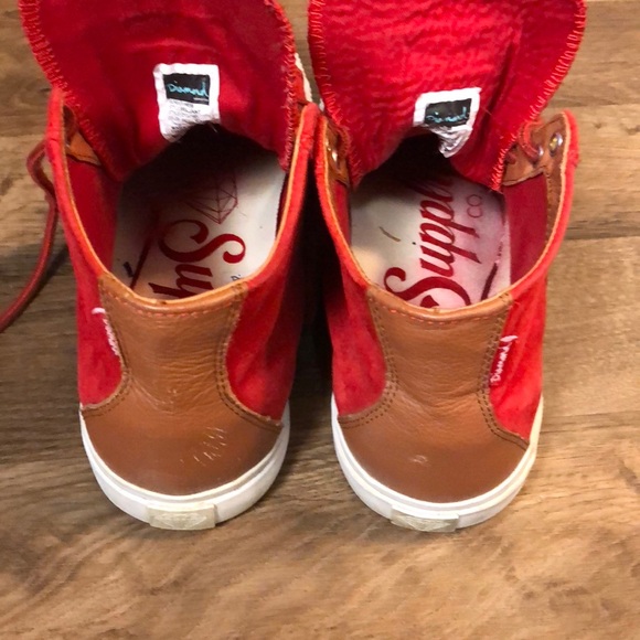 Diamond Brilliant Red Hi-Top Shoes - Picture 7 of 7